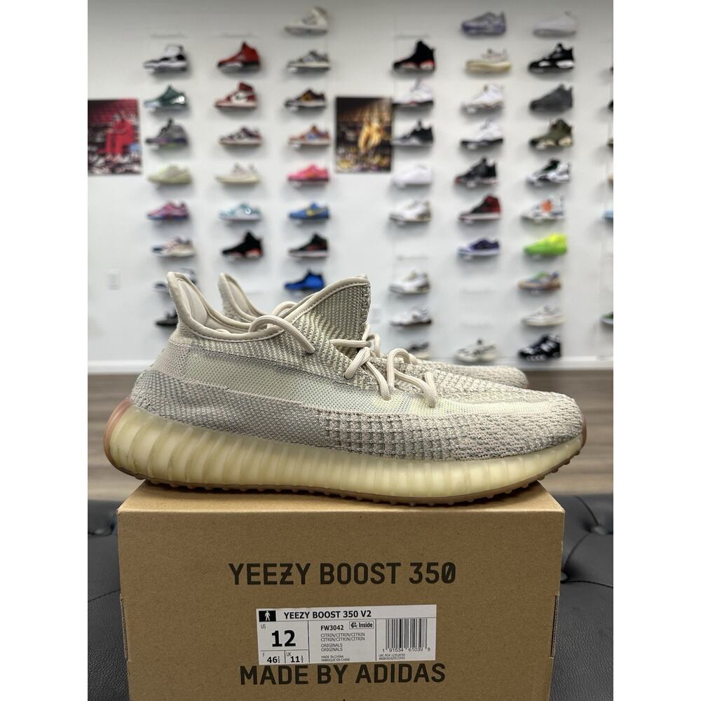 Size 12 - Yeezy Boost 350 V2 Citrin Non-Reflective